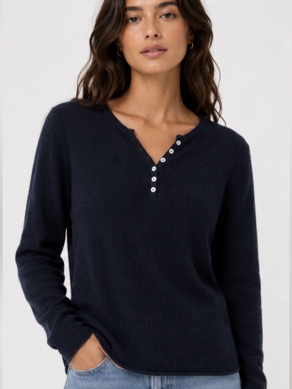 Nanette Lepore Black 2Ply Cashmere sweater size L
